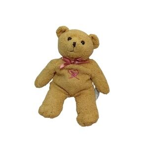 2001 Vintage Y2K Avon Breast Cancer Pink Ribbon Teddy Bear Plushie Toy READ
